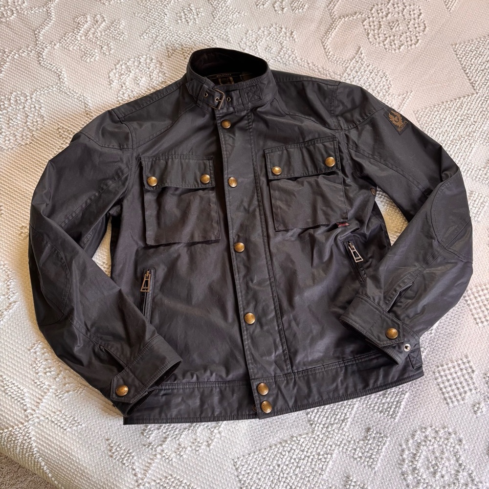 Belstaff England men’s size 50 100% cotton navy blue utility jacket